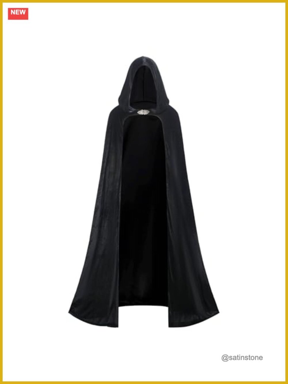 Velvet Hooded Cape Renaissance Cloak for Halloween Costume